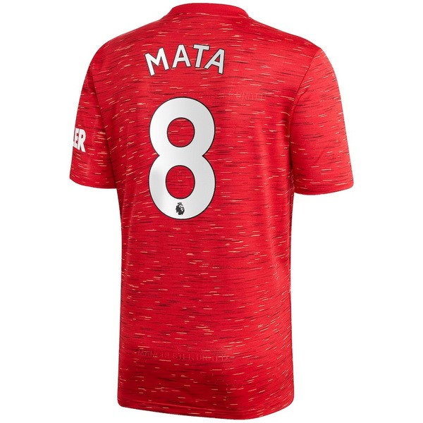 Camiseta Manchester United NO.8 Mata 1ª 2020-2021 Rojo